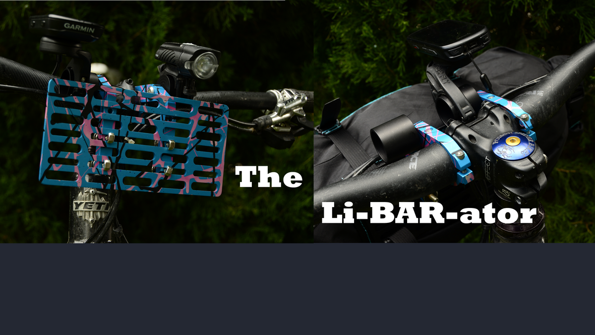 Bolt-on handlebar harness attaching GPS,  Light and Handlebar bags directly to your handlebars! The L-shaped design gives cable clearance and eliminates cable damage. 